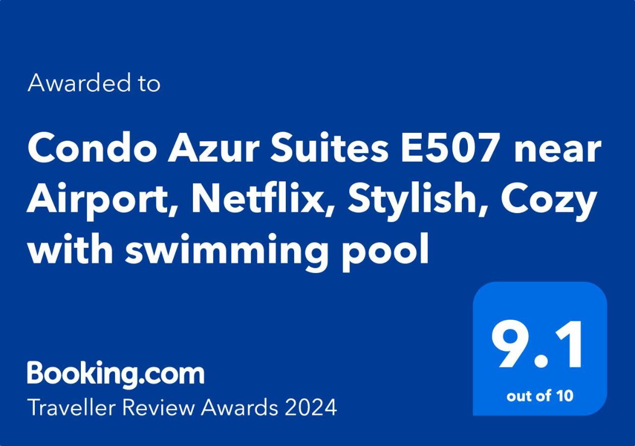 Condo Azur Suites E507 Near Airport, Netflix, Stylish, Cozy With Swimming Pool มักตัน ภายนอก รูปภาพ
