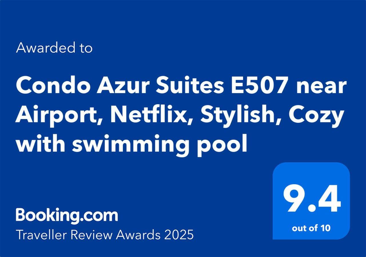 Condo Azur Suites E507 Near Airport, Netflix, Stylish, Cozy With Swimming Pool มักตัน ภายนอก รูปภาพ